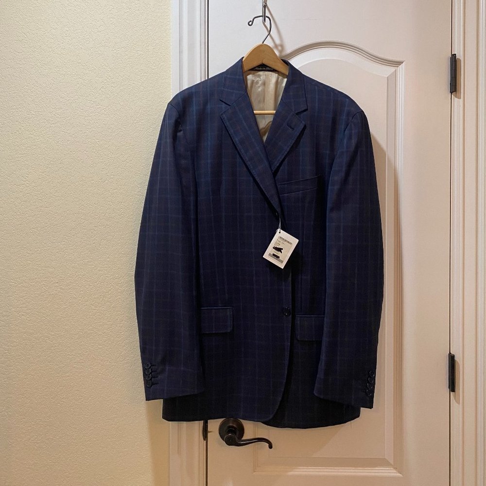 Ike Behar - Navy Plaid Blazer - NWT